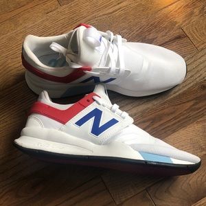 New Balance 247 white sneakers